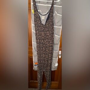 Tiny Black and Tan Embellished Jumpsuit size medium